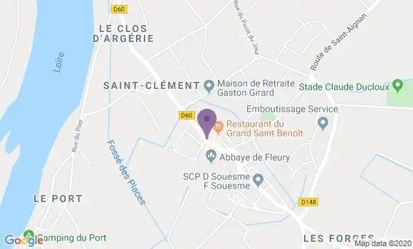 Localisation Saint Benoit sur Loire - 45730