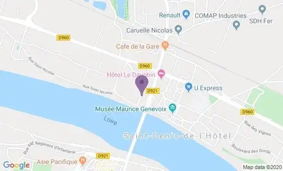Localisation Saint Denis de l