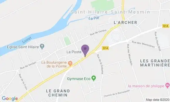 Localisation Saint Hilaire Saint Mesmin Bp - 45160