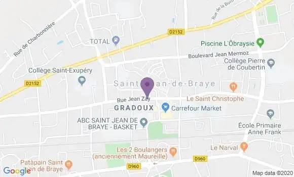 Localisation Saint Jean de Braye - 45800