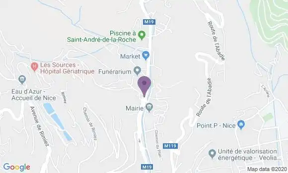 Localisation Saint Andre de la Roche Bp - 06730