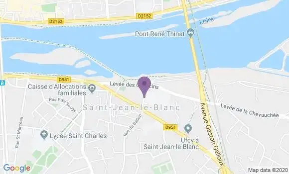 Localisation Saint Jean le Blanc Bp - 45650