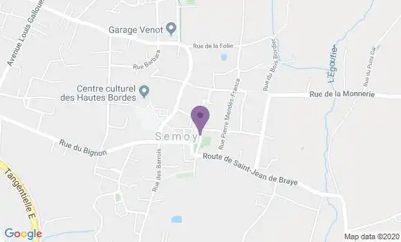 Localisation Semoy Bp - 45400