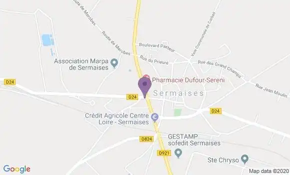 Localisation Sermaises Bp - 45300
