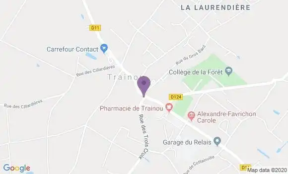 Localisation Trainou - 45470