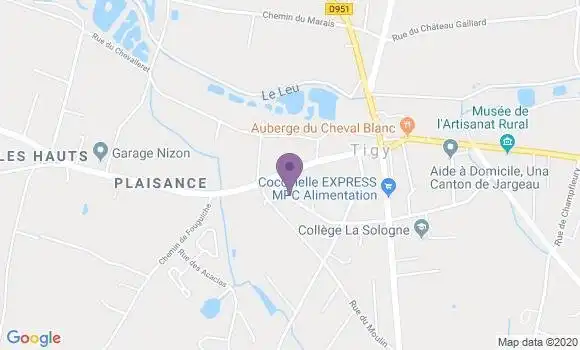 Localisation Vienne En Val Bp - 45510