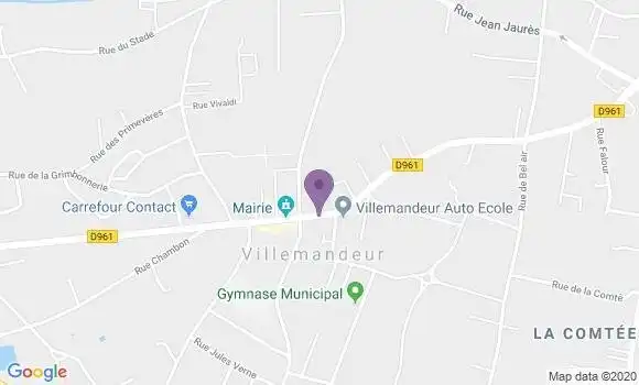 Localisation Villemandeur - 45700