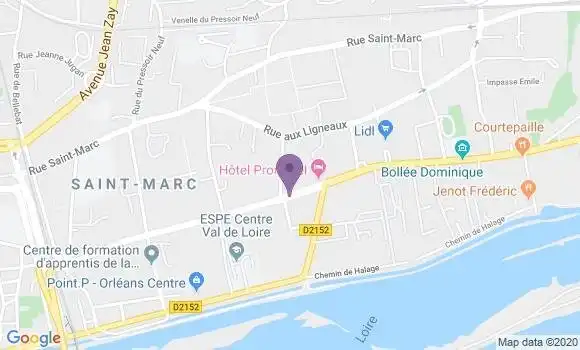 Localisation Orleans Bourgogne Bp - 45000