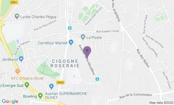 Localisation Orleans Saint Marceau - 45100