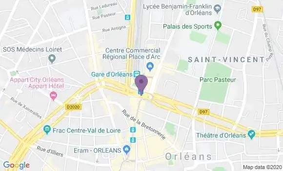 Localisation Orleans Place d