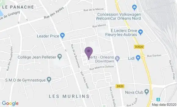 Localisation Orleans Blossieres Bp - 45000