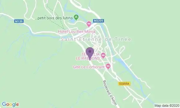 Localisation Saint Etienne de Tinee - 06660