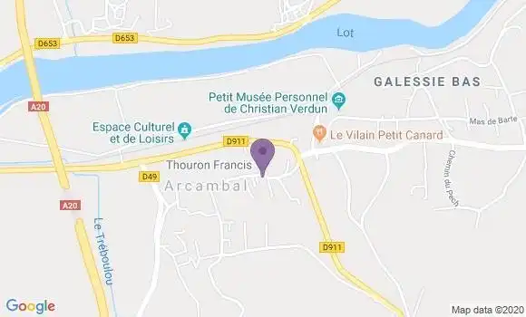 Localisation Arcambal Bp - 46090