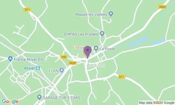 Localisation Assier - 46320