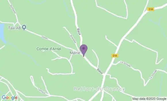 Localisation Belfort du Quercy Ap - 46230