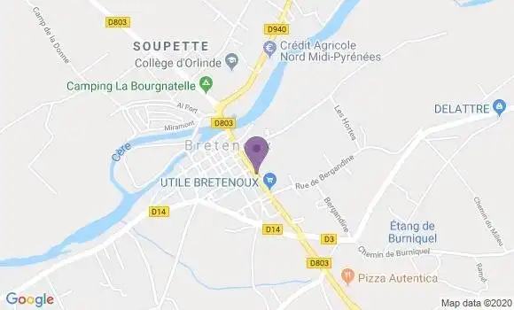 Localisation Bretenoux - 46130