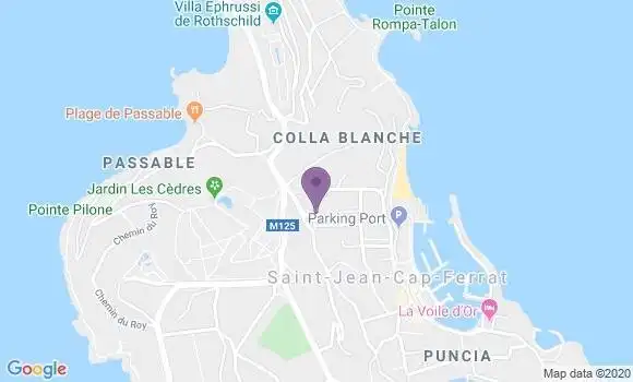 Localisation Saint Jean Cap Ferrat Bp - 06230
