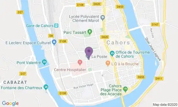 Localisation Cahors R P - 46000