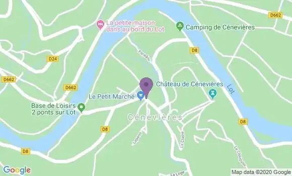 Localisation Cenevieres Bp - 46330