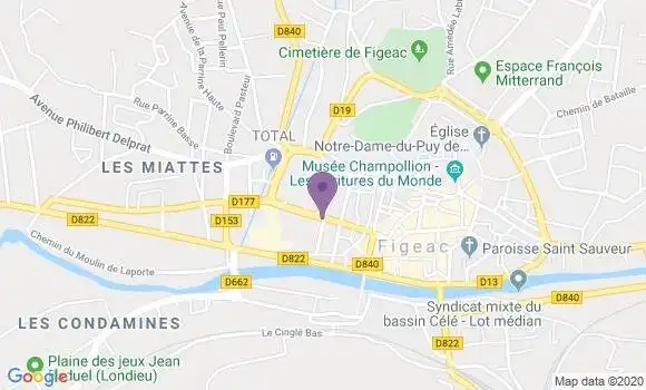 Localisation Figeac - 46100