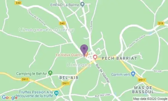 Localisation Limogne En Quercy - 46260