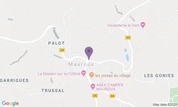 Localisation Mauroux Bp - 46700