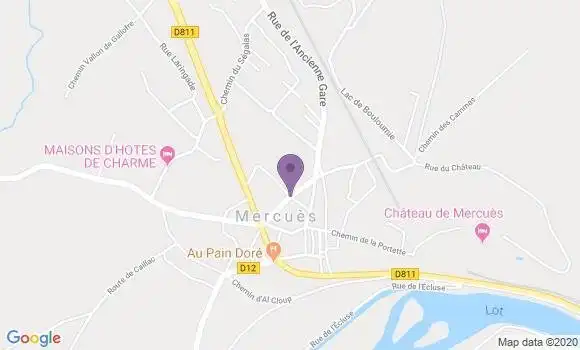 Localisation Mercues Bp - 46090