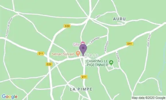 Localisation Miers Ap - 46500