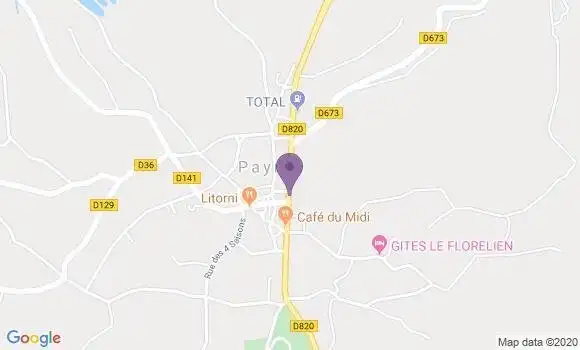Localisation Payrac Bp - 46350