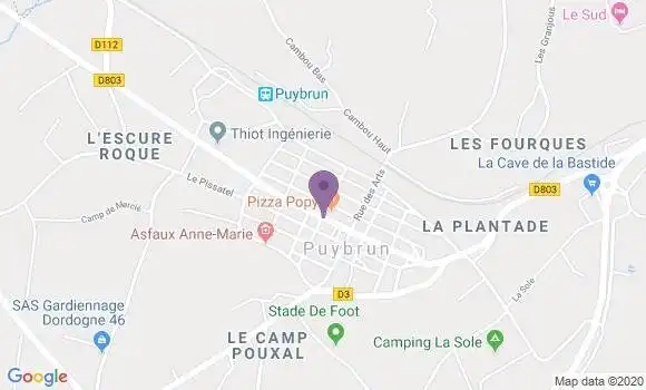Localisation Puybrun Bp - 46130