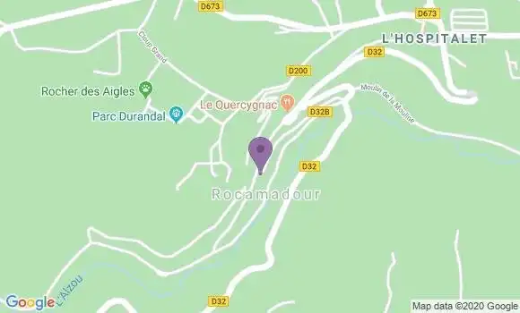 Localisation Rocamadour Bp - 46500