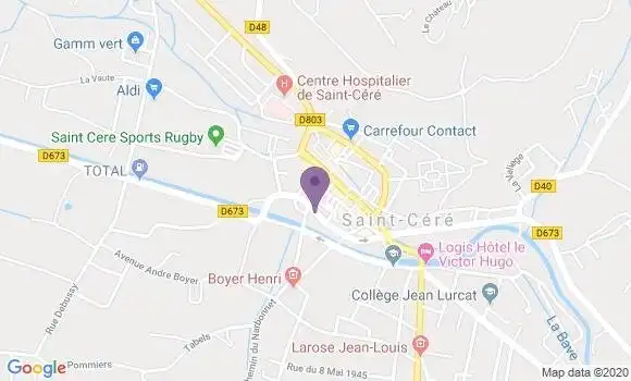 Localisation Saint Cere - 46400