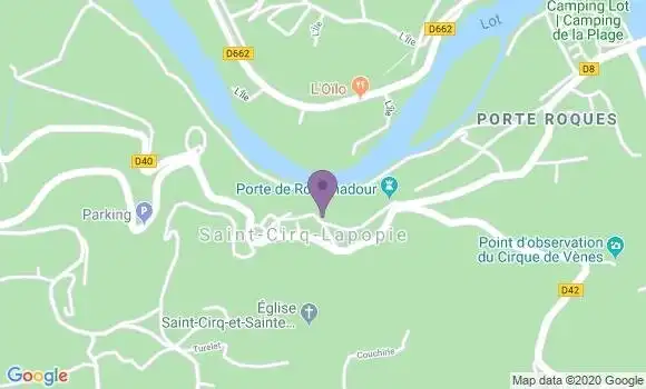 Localisation Saint Cirq Lapopie Bp - 46330