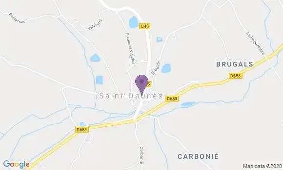 Localisation Saint Daunes Ap - 46800