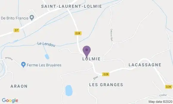 Localisation Saint Laurent Lolmie Ap - 46800
