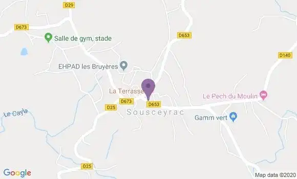 Localisation Sousceyrac Bp - 46190
