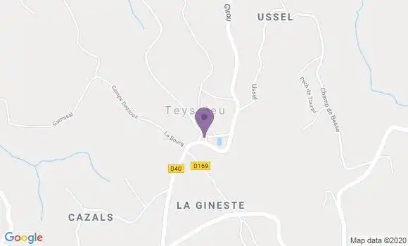 Localisation Teyssieu Ap - 46190