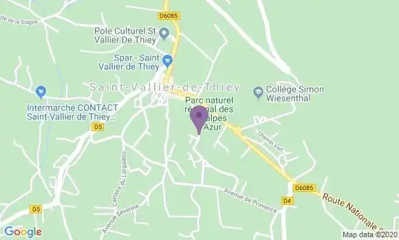 Localisation Saint Vallier de Thiey Bp - 06460