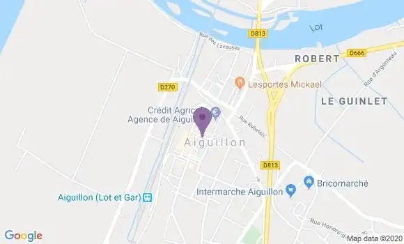 Localisation Aiguillon - 47190