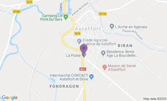 Localisation Astaffort - 47220