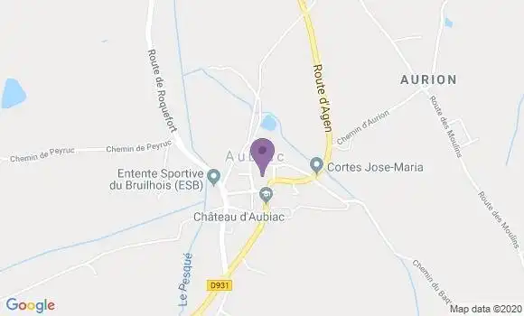 Localisation Aubiac Ap - 47310