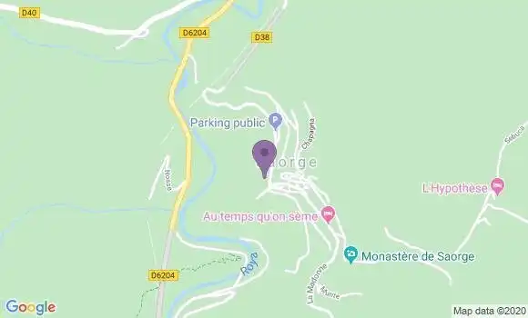 Localisation Saorge Bp - 06540