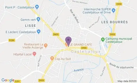 Localisation Casteljaloux - 47700