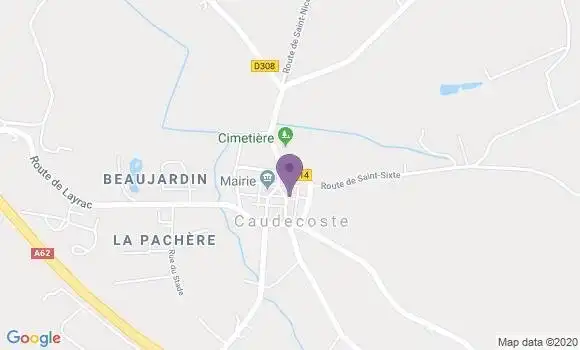 Localisation Caudecoste Bp - 47220
