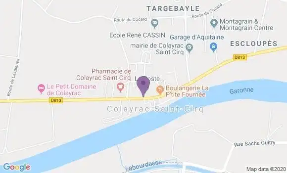 Localisation Colayrac Saint Cirq - 47450