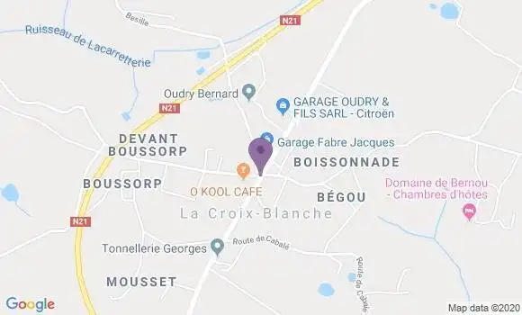 Localisation La Croix Blanche Ap - 47340
