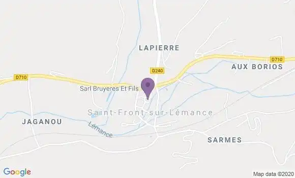 Localisation Cuzorn Bp - 47500