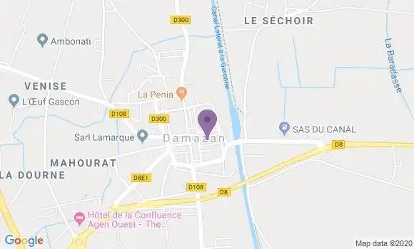 Localisation Damazan Bp - 47160