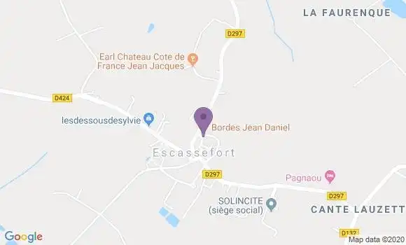 Localisation Escassefort Ap - 47350