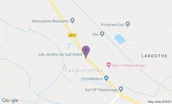 Localisation Fauguerolles Ap - 47400